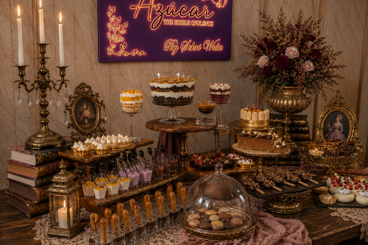 Dessert Table – Victorian – Side