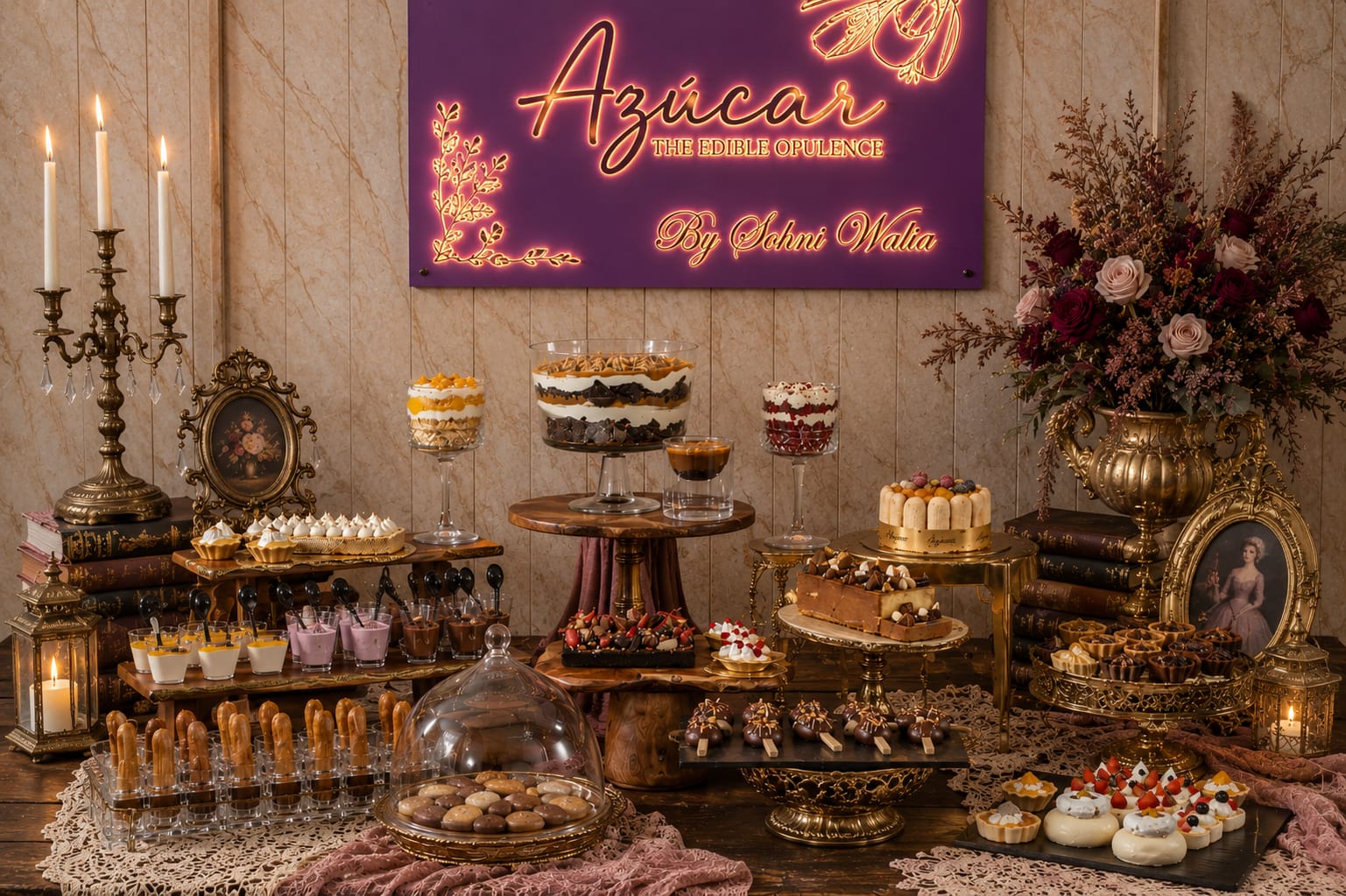 Victorian dessert table